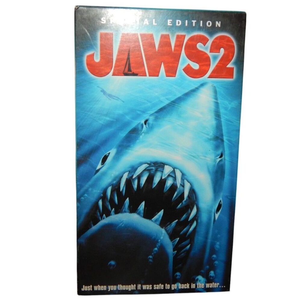 JAWS 2 Special Edition vintage VHS in original paper case